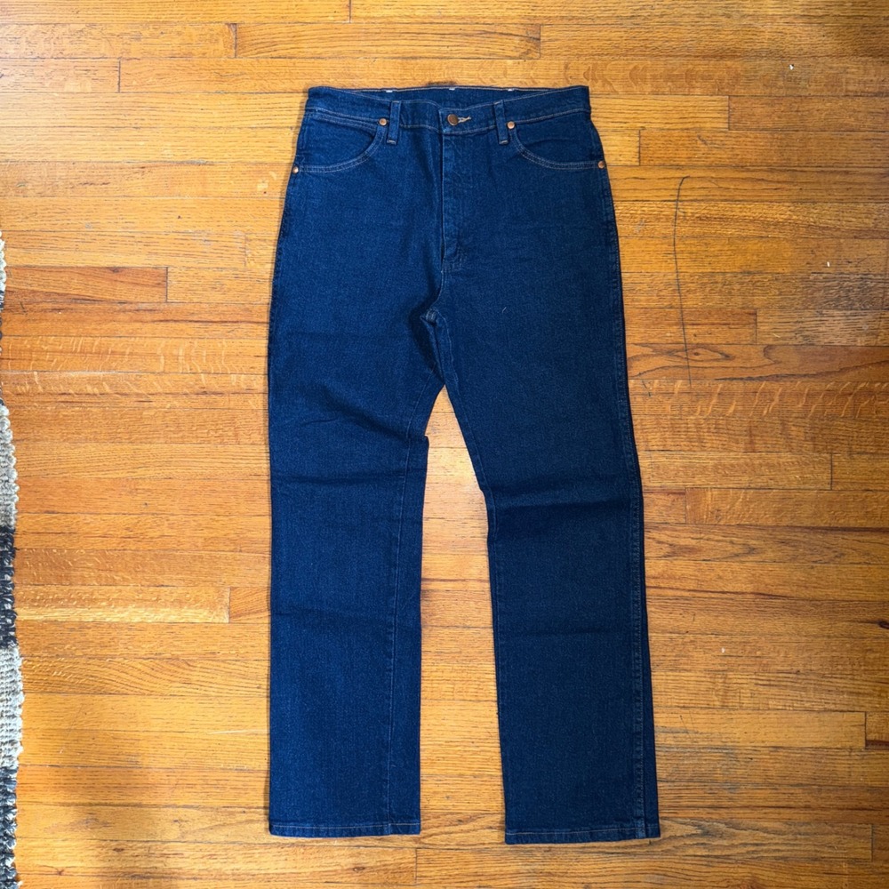 Wrangler Men's Dark Wash Straight Leg‎ Denim Jeans 32x30